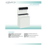 Cornelius 631100047 CB 1722 Stainless Steel Drop-In Soda Dispenser with 6 UFB-1 Sanitary Lever Valves and 85 lb. Ice Bin, 120V Cornelius 631100047 CB 1722 Stainless Steel Drop-In Soda Dispenser with 6 UFB-1 Sanitary Lever Valves and 85 lb. Ice Bin, 120V