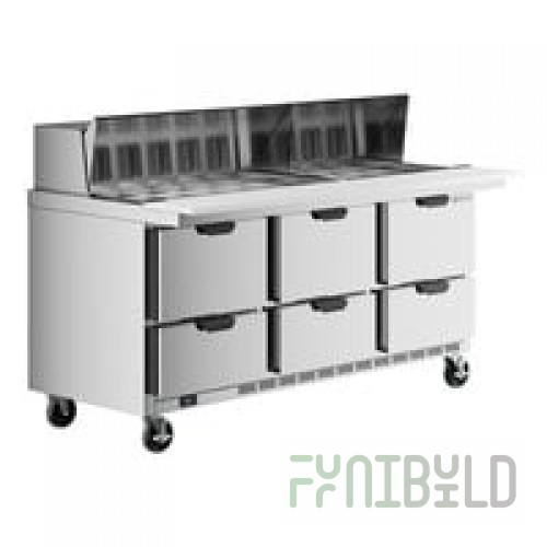Beverage-Air SPED72HC-30M-6-STL 72