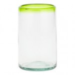 10 Strawberry Street Aqua Rim 16 oz. Cooler Glass - 6/Case