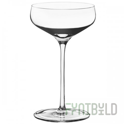 Stolzle Quatrophil from Global Tableware Collective Twist 7.75 oz. Champagne Saucer / Coupe Glass - 24/Case