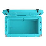CaterGator CG65BLW Sky Blue 65 Qt. Mobile Rotomolded Outdoor Cooler / Ice Chest
