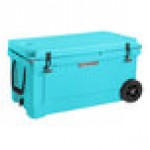 CaterGator CG65BLW Sky Blue 65 Qt. Mobile Rotomolded Outdoor Cooler / Ice Chest