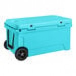 CaterGator CG65BLW Sky Blue 65 Qt. Mobile Rotomolded Outdoor Cooler / Ice Chest