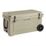 CaterGator CG65BLW Sky Blue 65 Qt. Mobile Rotomolded Outdoor Cooler / Ice Chest