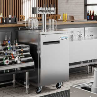 Avantco UDD-1-HC-S Four Tap Kegerator Beer Dispenser - Stainless Steel, (1) 1/2 Keg Capacity