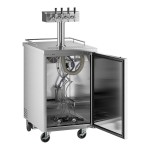 Avantco UDD-1-HC-S Four Tap Kegerator Beer Dispenser - Stainless Steel, (1) 1/2 Keg Capacity