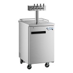 Avantco UDD-1-HC-S Four Tap Kegerator Beer Dispenser - Stainless Steel, (1) 1/2 Keg Capacity