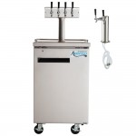Avantco UDD-1-HC-S Four Tap Kegerator Beer Dispenser - Stainless Steel, (1) 1/2 Keg Capacity