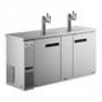 Avantco UDD-1-HC-S Four Tap Kegerator Beer Dispenser - Stainless Steel, (1) 1/2 Keg Capacity