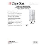 Cres Cor 275-70-1820-KDA 20 Pan End Load Aluminum Bun / Sheet Pan Rack - Assembled Cres Cor 275-70-1820-KDA 20 Pan End Load Aluminum Bun / Sheet Pan Rack - Assembled