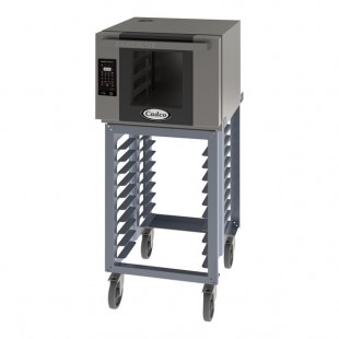 Cadco Bakerlux Station BLS-4HLD-1 4-Shelf Half Size Heavy-Duty Digital Countertop Convection Oven with LED Control Panel and Stand - 208-240V Cadco Bakerlux Station BLS-4HLD-1 4-Shelf Half Size Heavy-Duty Digital Countertop Convection Oven with LED Control Panel and Stand - 208-240V