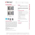 Wolf by Vulcan WC44ED 208/3 Double Deck Full Size Electric Convection Oven - 208V, 3 Phase, 25 kW