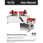 Avantco F102 20 lb. Dual Tank Electric Countertop Fryer - 120V, 3500W