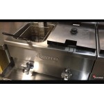 Avantco F102 20 lb. Dual Tank Electric Countertop Fryer - 120V, 3500W