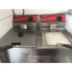 Avantco F102 20 lb. Dual Tank Electric Countertop Fryer - 120V, 3500W