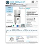 Hoshizaki DCM-300BAK-OS Opti-Serve Air-Cooled Countertop Ice Maker and Water Dispenser - 40 lb.