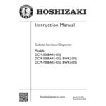 Hoshizaki DCM-300BAK-OS Opti-Serve Air-Cooled Countertop Ice Maker and Water Dispenser - 40 lb.