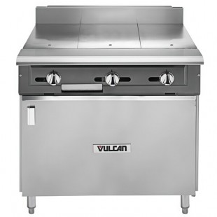 Vulcan V336HB-LP V Series Liquid Propane 3 Burner Heavy-Duty Range with 36