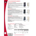 Badger Advantage ADV-10 10 lb. Dry Chemical Untagged Rechargeable Fire Extinguisher with JL Industries Ambassador Series White Steel Cabinet and Buckeye 18