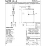 Vestil Steel Overhead Crane and Hoist Pallet Lifter with 42 Vestil Steel Overhead Crane and Hoist Pallet Lifter with 42