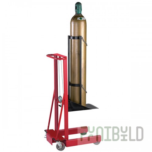 Wesco Industrial Products 300 lb. 4 Wheel Winch Cylinder Pedalift with 12