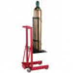 Wesco Industrial Products 300 lb. 4 Wheel Winch Cylinder Pedalift with 12 Wesco Industrial Products 300 lb. 4 Wheel Winch Cylinder Pedalift with 12
