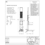 Wesco Industrial Products 1,000 lb. Economy Series Straddle Fork Stacker with 30