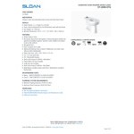 Sloan 2172009 Standard Elongated Floor-Mounted Toilet with SloanTec Glaze - 1.1 to 1.6 GPF Sloan 2172009 Standard Elongated Floor-Mounted Toilet with SloanTec Glaze - 1.1 to 1.6 GPF