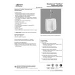 American Standard Washbrook FloWise 6590001EC.020 Vitreous China Washout Universal Urinal with EverClean and Top Spud Inlet - 0.125 to 1.0 GPF