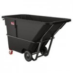 Suncast RMTTSD100 1 Cubic Yard Black Standard-Duty Tilt Truck / Trash Cart (1300 lb.)