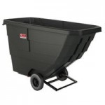 Suncast RMTTSD100 1 Cubic Yard Black Standard-Duty Tilt Truck / Trash Cart (1300 lb.)
