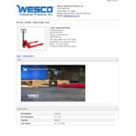 Wesco Industrial Products 273400 4-Way Pallet Truck with 33
