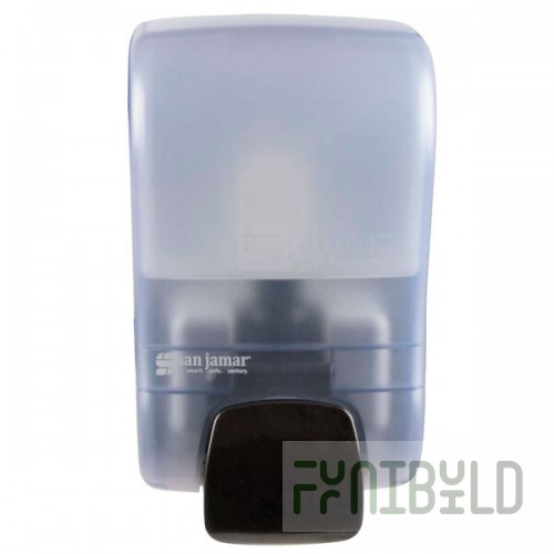 San Jamar S900TBL Rely Arctic Blue Manual Soap, Sanitizer, and Lotion Dispenser - 5