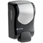 San Jamar SHF970BKSS Summit Rely Black Hybrid Automatic Foam Hand Soap and Sanitizer Dispenser - 5 1/2 San Jamar SHF970BKSS Summit Rely Black Hybrid Automatic Foam Hand Soap and Sanitizer Dispenser - 5 1/2