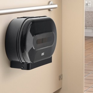Lavex Black Double Roll Jumbo Toilet Tissue Dispenser Lavex Black Double Roll Jumbo Toilet Tissue Dispenser