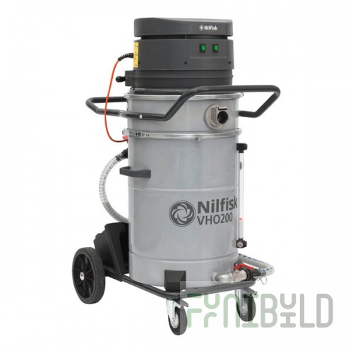 Nilfisk VHO200N1 X 19.8 Gallon Steel Single-Phase Dual-Motor Oil and Shavings Vacuum - 120V