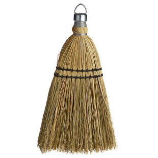 Rubbermaid® FG9B5500YEL 2-Stitch Corn Whisk Broom with Hanging Loop