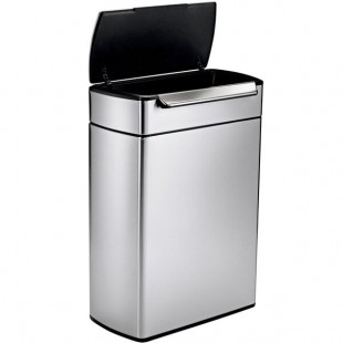 simplehuman CW2018 13 Gallon / 48 Liter Brushed Stainless Steel Dual Compartment Rectangular Touch Bar Trash and Recycling Can simplehuman CW2018 13 Gallon / 48 Liter Brushed Stainless Steel Dual Compartment Rectangular Touch Bar Trash and Recycling Can