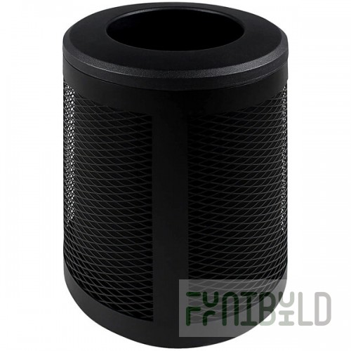 Busch Systems Toronto 101490 45 Gallon Powder-Coated Steel Decorative Trash Can