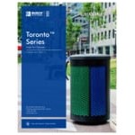 Busch Systems Toronto 101490 45 Gallon Powder-Coated Steel Decorative Trash Can Busch Systems Toronto 101490 45 Gallon Powder-Coated Steel Decorative Trash Can