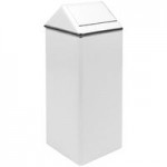 Witt Industries 1311HTSS 13 Gallon Stainless Steel Decorative Trash Can with Swing Top Lid