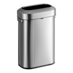 Rubbermaid® Refine 2147581 15 Gallon Stainless Steel Slim Trash Can