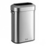 Rubbermaid® Refine 2147581 15 Gallon Stainless Steel Slim Trash Can
