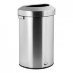 Rubbermaid® Refine 2147581 15 Gallon Stainless Steel Slim Trash Can
