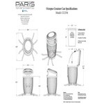 Paris Site Furnishings Creature Cans 34 Gallon Octopus Steel Trash Can