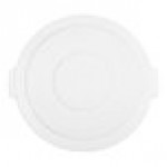 Carlisle 84105602 Bronco 55 Gallon White Flat Round Trash Can Lid Carlisle 84105602 Bronco 55 Gallon White Flat Round Trash Can Lid