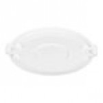 Carlisle 84105602 Bronco 55 Gallon White Flat Round Trash Can Lid Carlisle 84105602 Bronco 55 Gallon White Flat Round Trash Can Lid