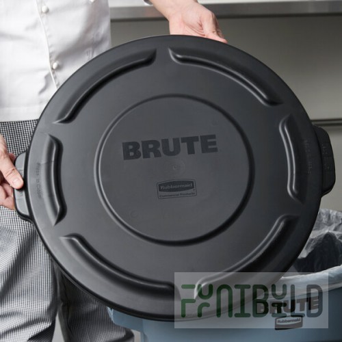 Rubbermaid® FG261960BLA BRUTE 20 Gallon Black Round Trash Can Lid