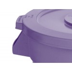 Lavex 20 Gallon Purple Round Commercial Trash Can / Ingredient Bin Lavex 20 Gallon Purple Round Commercial Trash Can / Ingredient Bin