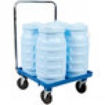 Vollrath Traex® Safety Mate 100lb. Ice Tote Transport Set with 4 Ice Totes and Dolly
